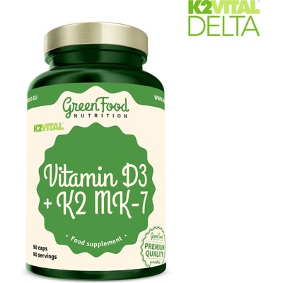 GreenFood Nutrition Vitamín K2VITAL DELTA + Vitamín D3 90 kapsúl