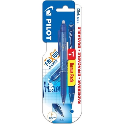 Pilot Химикалка PILOT Frixion Clicker с гумичка с бутон 0, 25 мм, синя + химикалка PILOT Acroball BeGreen, синя BLRT-FR5-L+BAB-15F-L-BT (BLRT-FR5-L+BAB-15F-L-BT)