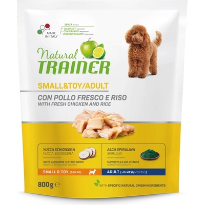 Natural Trainer Small & Toy Adult kura a ryža 0,8 kg