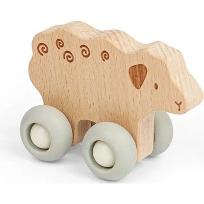 ΩBigjigs Toys Domáci miláčik na kolieskach Ovečka