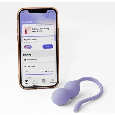 Perifit Care+ Pelvic Floor Trainer App Controlled Lilac