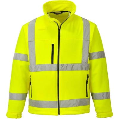 PortWest bunda S424 Hi-Vis Classic zateplená softshellová reflexní Žlutá