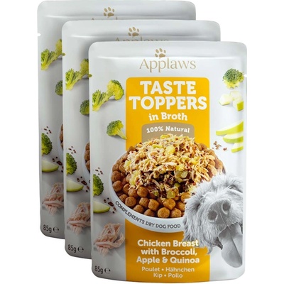 Applaws Dog Taste Toppers Broth Kuřecí s quinou 3 x 85 g