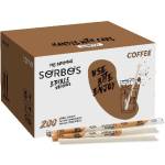 SORBOS ядливи плодови сламки КАФЕ (200бр. )