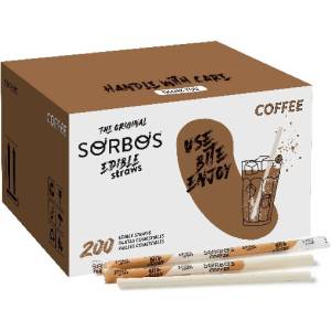 SORBOS ядливи плодови сламки КАФЕ (200бр. )