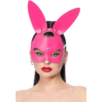 Image 1 of Fever Mock Leather Rabbit Mask Pink