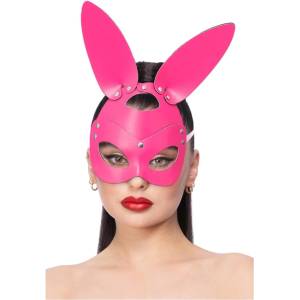 Fever Mock Leather Rabbit Mask Pink