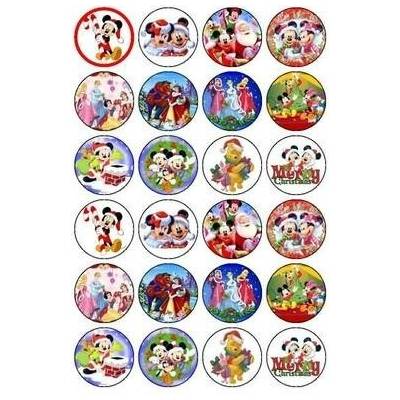 Sugar Steamp Pusinky předtištěné předlohy č.1 Mickey Mouse pr.3cm 48ks