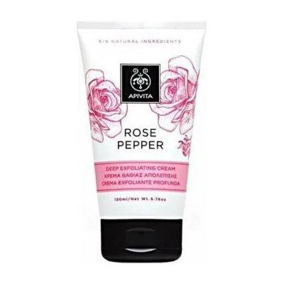 APIVITA Дълбоко ексфолиращ крем с розов пипер , Apivita Rose Pepper , 150ml