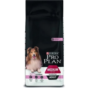 PRO PLAN OptiDerma Adult Medium Sensitive Skin 14 kg