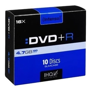 Intenso DVD+R 4,7GB 16x, slimbox, 10ks (4111652)