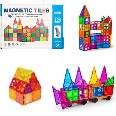 Magna-Tiles Magnetická stavebnica sada 100ks
