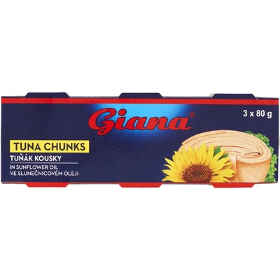 Giana Tuňák kousky v oleji 3x80 g