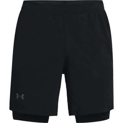 Under Armour LAUNCH 7'' 2-IN-1 short čierne 1361497-001
