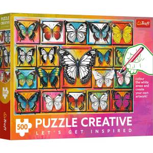 Trefl - Puzzle Creative: Butterfly Collection - 500 piese