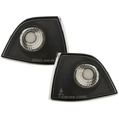 Кристални мигачи до фара BMW E36 (90-99) coupe -черни (KGB01B)