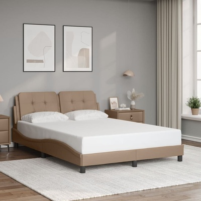 vidaXL 11461.3208174 Rám postele bez matrace Zadar cappuccino umělá kůže