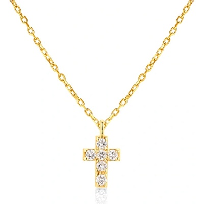 SAVICKI Колие SAVICKI Cross: злато. диаманти