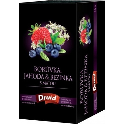 Druid Čaj ovocný Borůvka jahoda a bezinka s mátou 18 ks