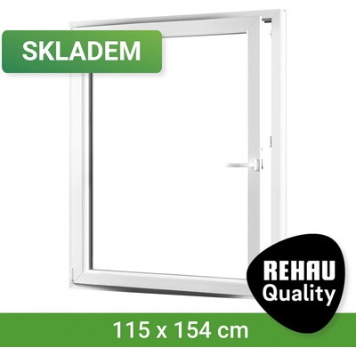 SKLADOVÁ-OKNA.cz REHAU Smartline+, otvíravo-sklopné levé 1150 x 1540
