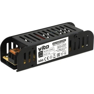 VITO Захранване за LED лента 36W, ZEUS, 1.5A, 24V, Slim - VITO (6240610)