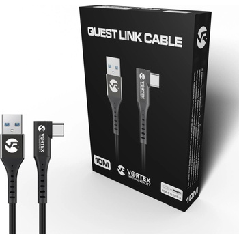 Image 1 of Vortex Virtual Reality 10 m kabel fra VortexVR USB-A til Meta Quest Link | til Quest 3S Quest 3 Quest 2 (VVR.K10M2.LINK.CABLE.USB.A.3.2)