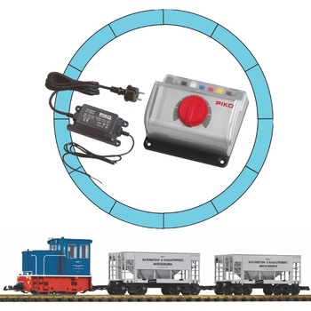 Piko G стартов сет товарен влак с дизелов локомотив ge 25 (37151)