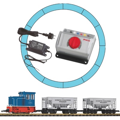 Piko G стартов сет товарен влак с дизелов локомотив ge 25 (37151)