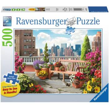 Ravensburger Пъзел Ravensburger от 500 XXL части - Градина на покрива (14868)
