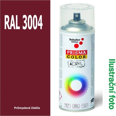 Schuller Eh´Klar Sprej červený lesklý 400ml, odstín RAL 3004 barva purpurově červená lesklá, PRISMA COLOR 91301