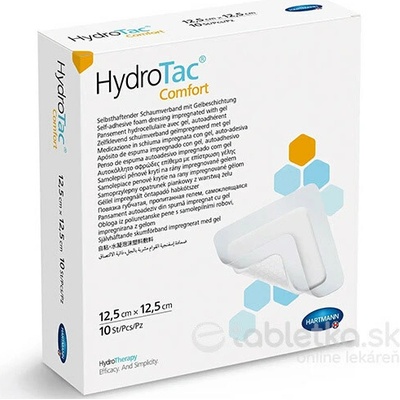 HydroTac Comfort penové krytie samolepiace 12,5x12, 5 cm 10 ks