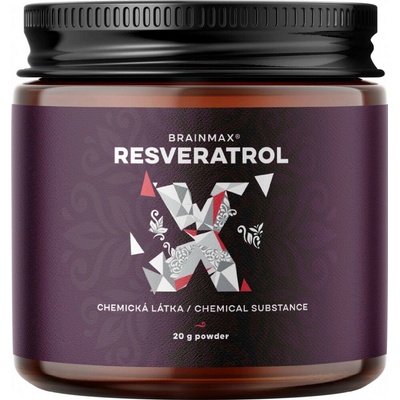 BrainMax Trans-Resveratrol Powder resveratrol prášek 20 g