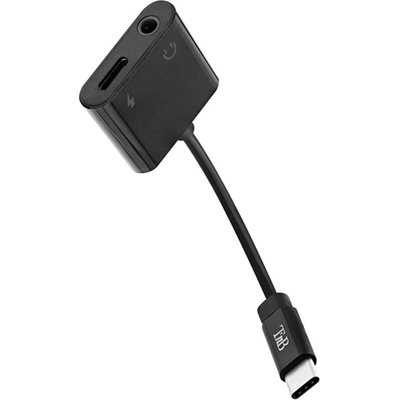T'nB Адаптер tnb adausbcjac, usb-c(м) към usb-c(ж)/aux(ж), черен (adausbcjac)