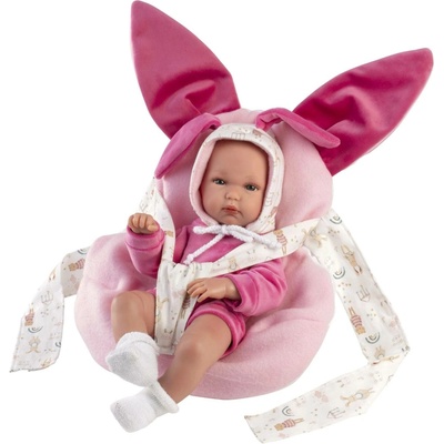 Llorens 63544 NEW BORN HOLČIČKA realistická miminko s celovinylovým tělem 35 cm