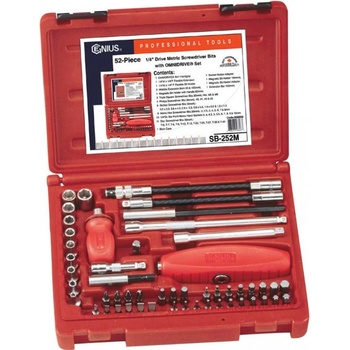 Genius Tools 1/4" 52 kusov SB-252M