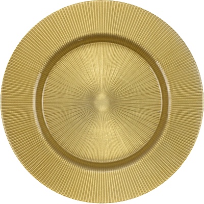 LAV HORECANO-WICKED-Подложна чиния стъкло Ø32cm GOLD/SUN (HC-59231)(1Y33010) (0159231)