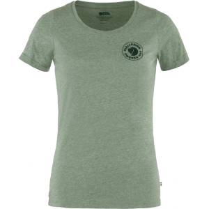 Fjällräven Дамска тениска Fjällräven Women's 1960 Logo T-shirt - Patina Green / Melange (116-5715-0515)