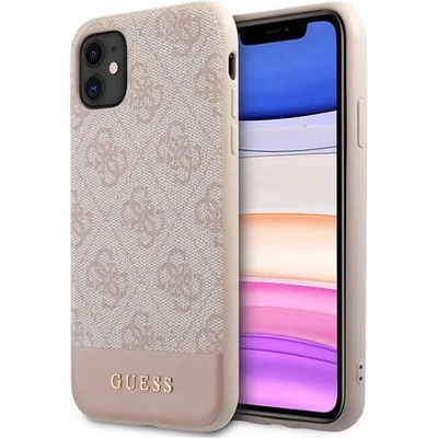 GUESS Калъф Guess 4G Stripe Collection за iPhone 11 / Xr 6.1" - розов (3666339016210)