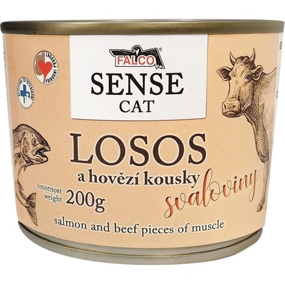 Falco Sense Cat losos a hovězí 200 g – Hledejceny.cz
