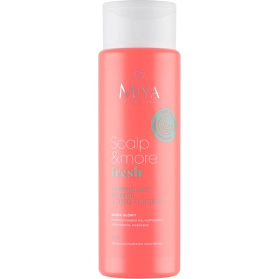Miya Cosmetics, Scalp & More Svěží normalizační šampon s citronovou trávou 300 ml