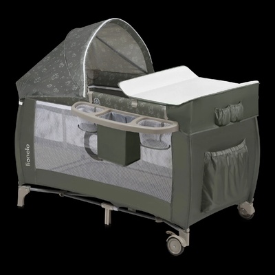 Lionelo Postieľka cestovná Sven Plus Beige Olive
