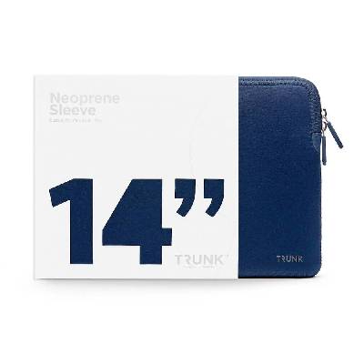 Neoprene Laptop Sleeve - удароустойчив неопренов калъф за MacBook Pro 14 M1 (2021), MacBook Pro 14 M2 (2023) (тъмносин)