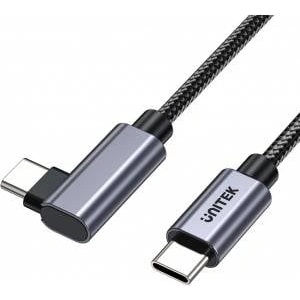 Unitek USB-C cable 90° PD100W 2m