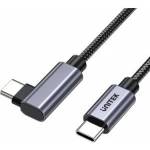 Unitek USB-C cable 90° PD100W 2m