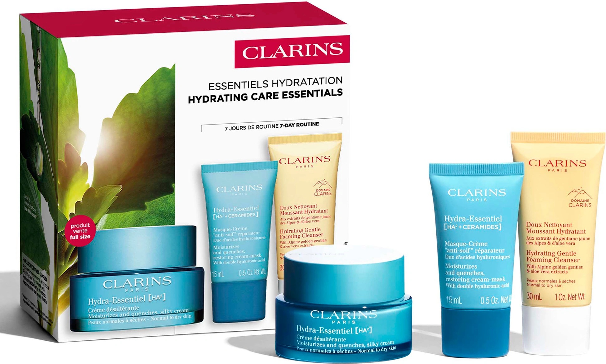 Clarins КОМПЛЕКТ CLARINS Hydrating Care Essentials Дневен крем дамски 50ml