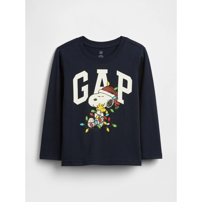 GAP Baby tričko Gap & Peanuts Snoopy tmavomodrá