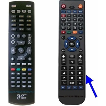 Diaľkový ovládač GoSAT GS7070PVRi