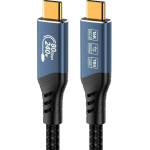 PremiumCord USB4 Version 2.0 80Gbps 16K@60Hz 240W Thunderbolt 5 1, 2 m USB кабел (KU4CA12)