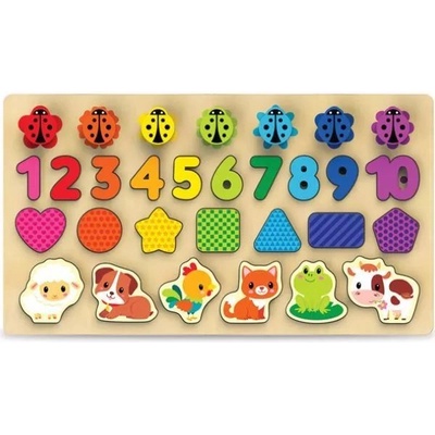 KIDS HITS Детски хитове: Дървена дъска за занимания - Първият ми урок - 30 бр (kh20/027)