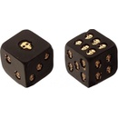 DR Hracie kocky lebka čierno-zlaté